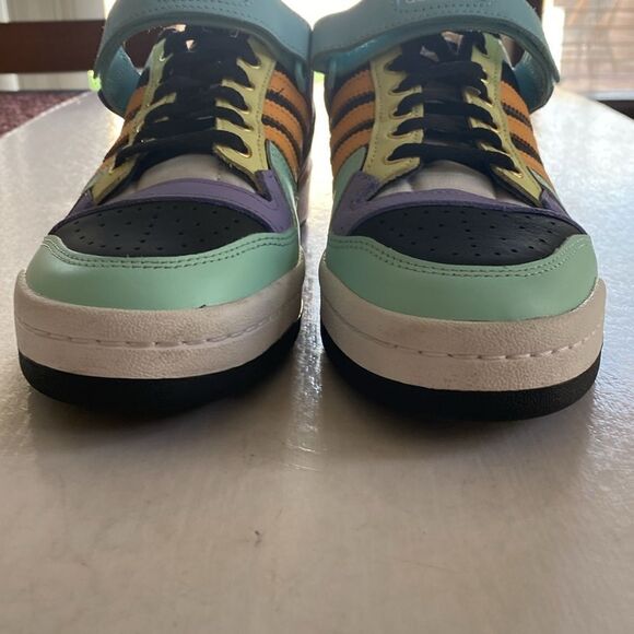 ADIDAS Forum Low Men’s Multi Color Leather Sneakers Size 8